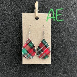 Homemade wood earrings